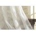 LaBellia Semi-shade Cotton and Linen Elegant Embroidery Solid White Sheer Window Curtains/Drapes/Panels/Treatments ,Set of 2